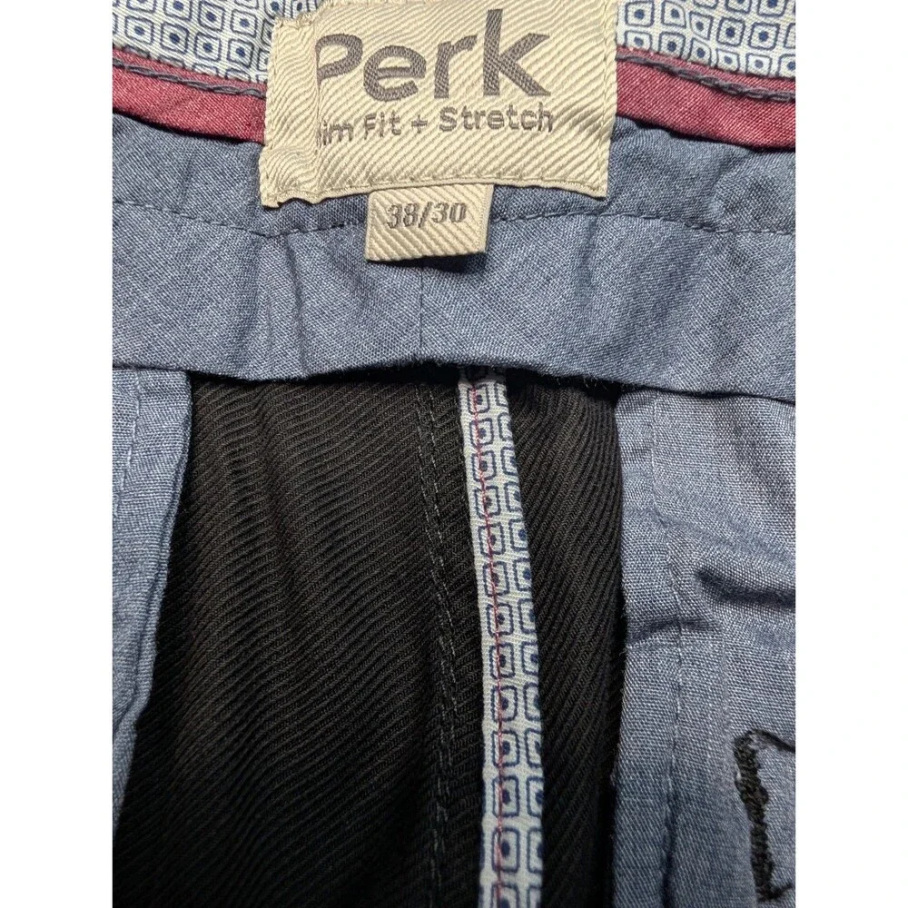 NEW Perk Feel Good Chinos Men’s 38x30* Slim Fit Stretch Black Pants NWT